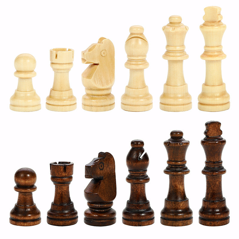 Foldable Magnetic Log Eco-friendly Chess Set