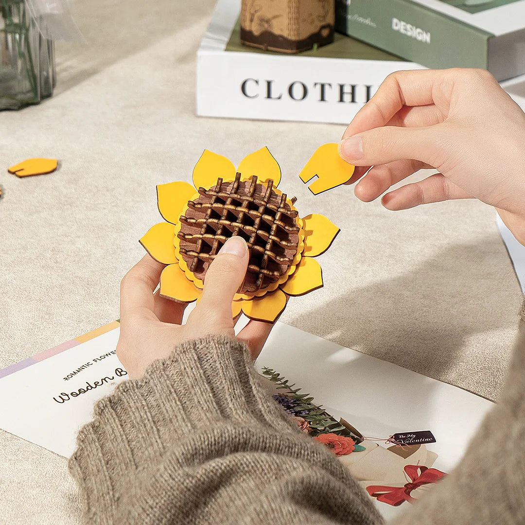 Wooden Flower Bouquet Puzzle