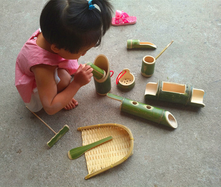 Kid's Bamboo Toys Set