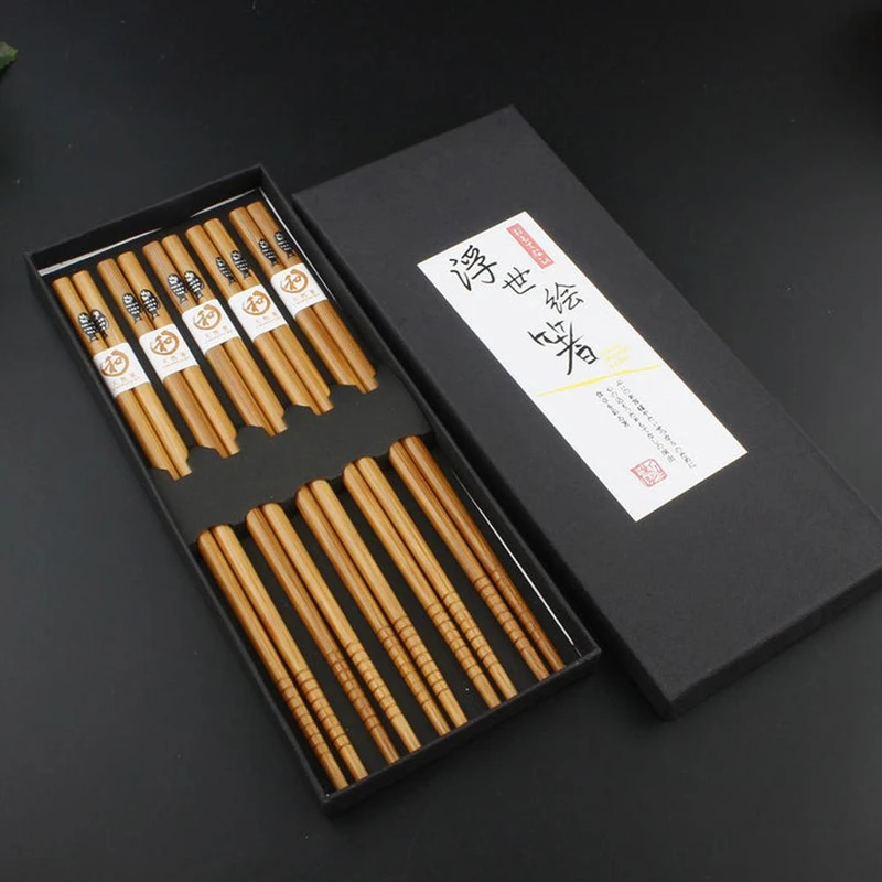 Japanese Bamboo Chopsticks (Set of 5)