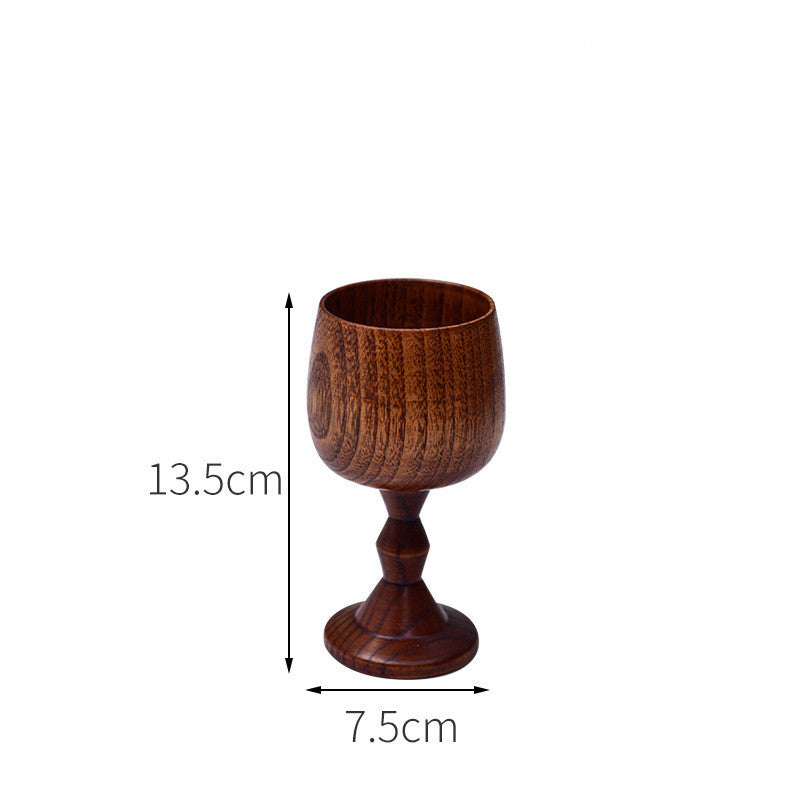 Wooden Tea Cup Goblets