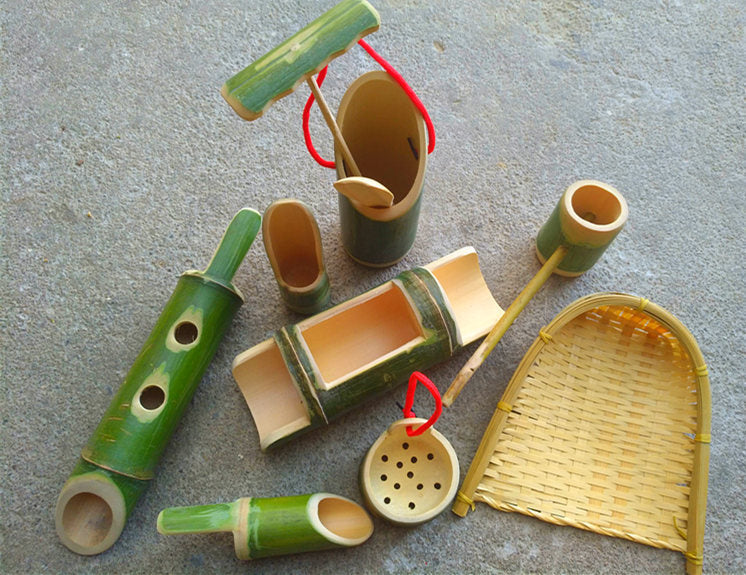 Kid's Bamboo Toys Set