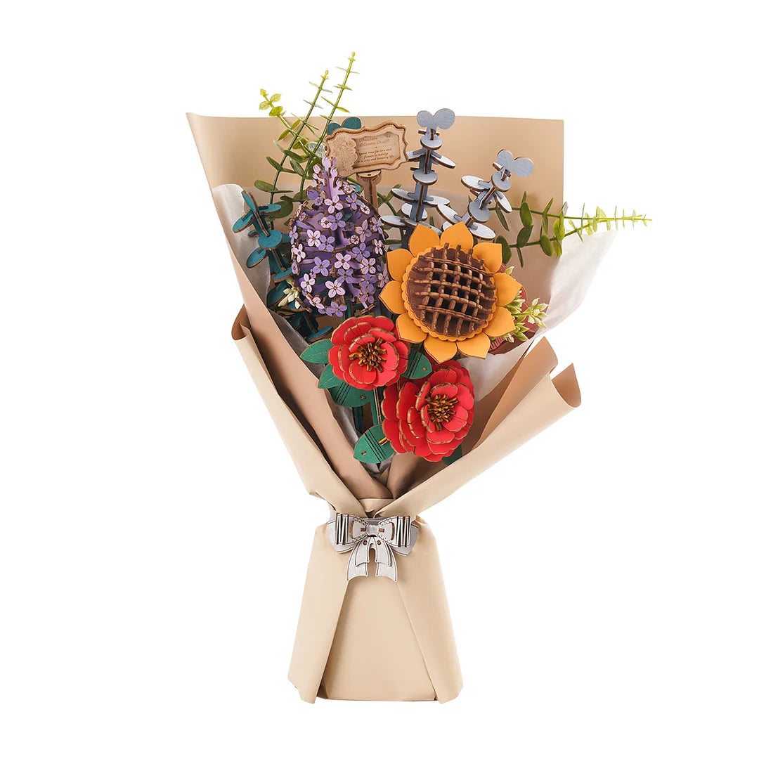 Wooden Flower Bouquet Puzzle