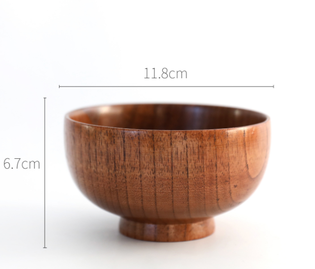 Round Wooden Serving Bowls