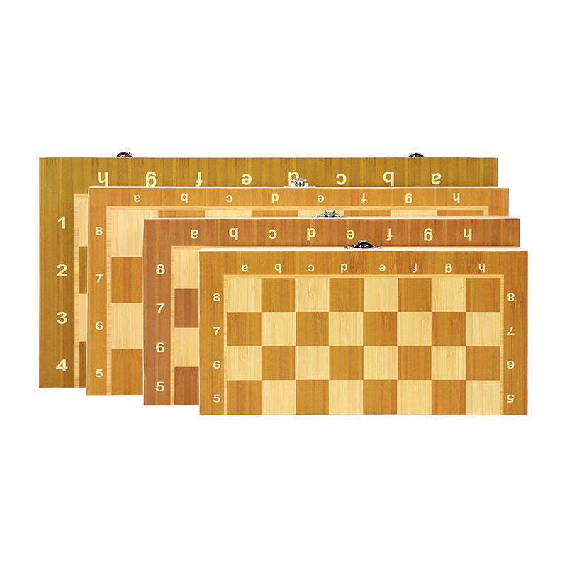 Foldable Magnetic Log Eco-friendly Chess Set