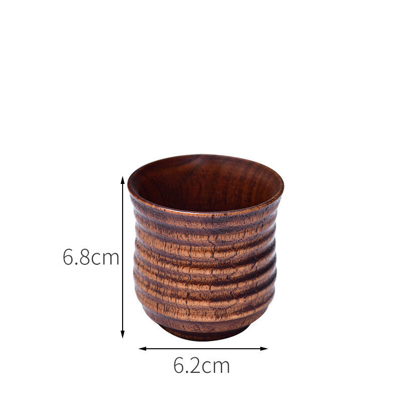 Wooden Tea Cup Goblets