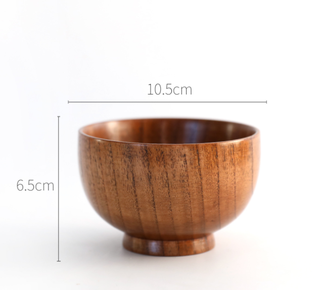 Round Wooden Serving Bowls