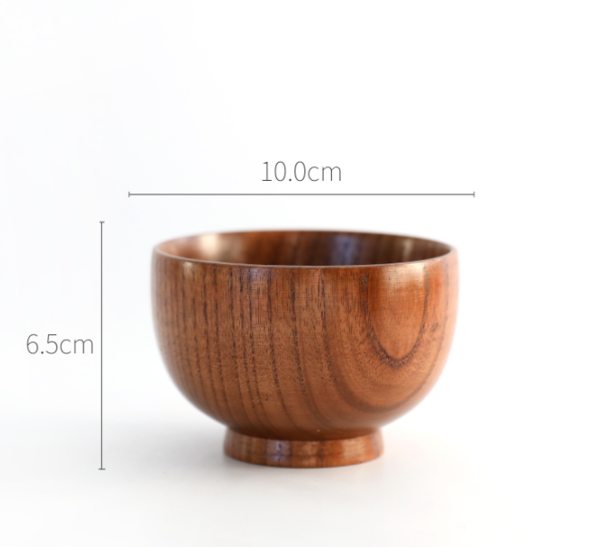 Round Wooden Serving Bowls